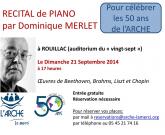 Récital de piano classique à Rouillac pour les 50 ans de l'Arche